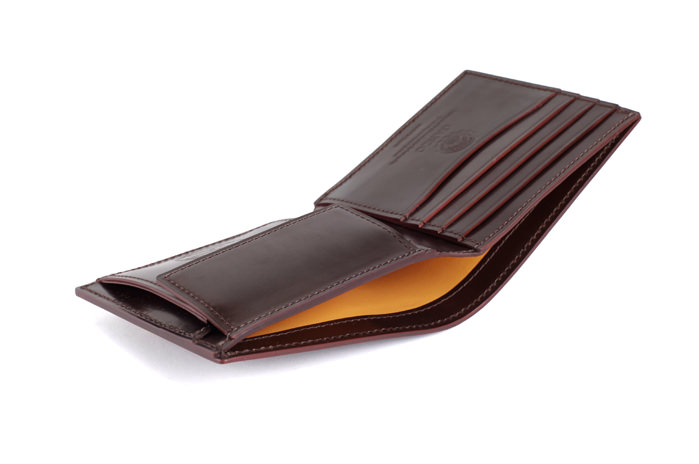 SHELL CORDOVAN 2(シェルコードバン2) 小銭入れ付き二つ折り財布｜シェルコードバン｜最高級のメンズ革製品・革財布 GANZO