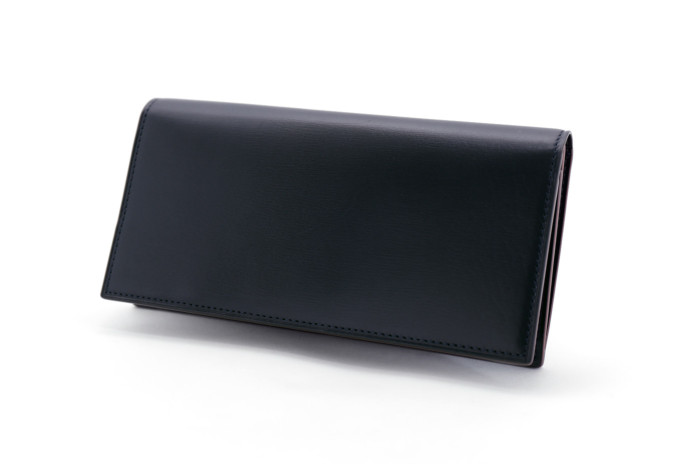 仕様二つ折り財布■ガンゾ GANZO 小銭入れ付二つ折り財布 グレイジングカーフ ブラック！