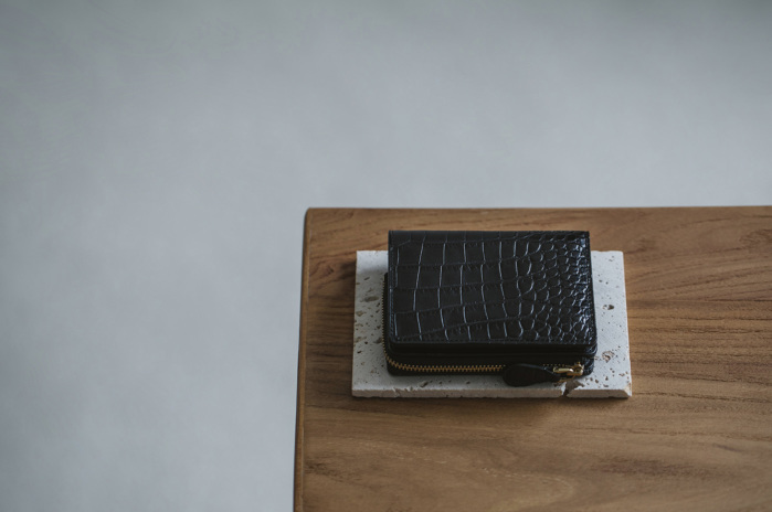 SMALL CROCO 2(スモールクロコ 2) Lファスナー二つ折り財布｜スモール